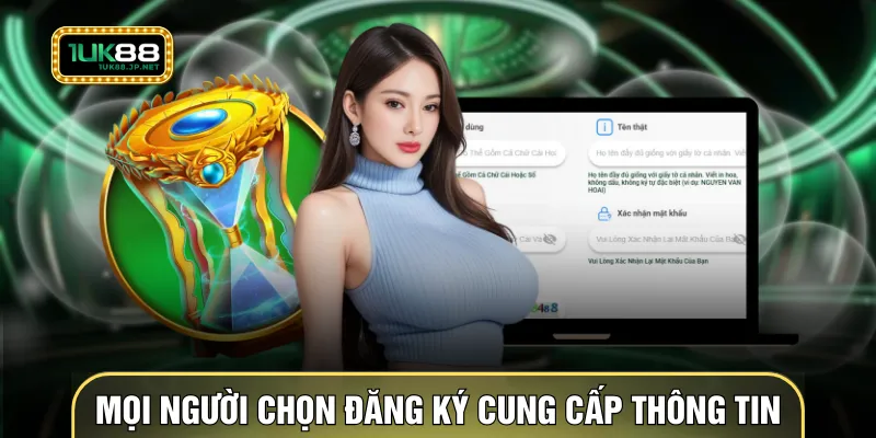 Mọi người chọn mục đăng ký và cung cấp thông tin