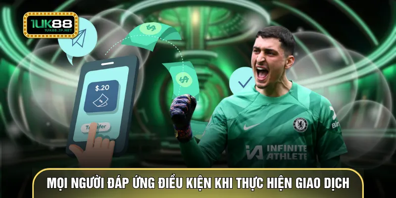 Mọi người đáp ứng điều kiện khi thực hiện giao dịch